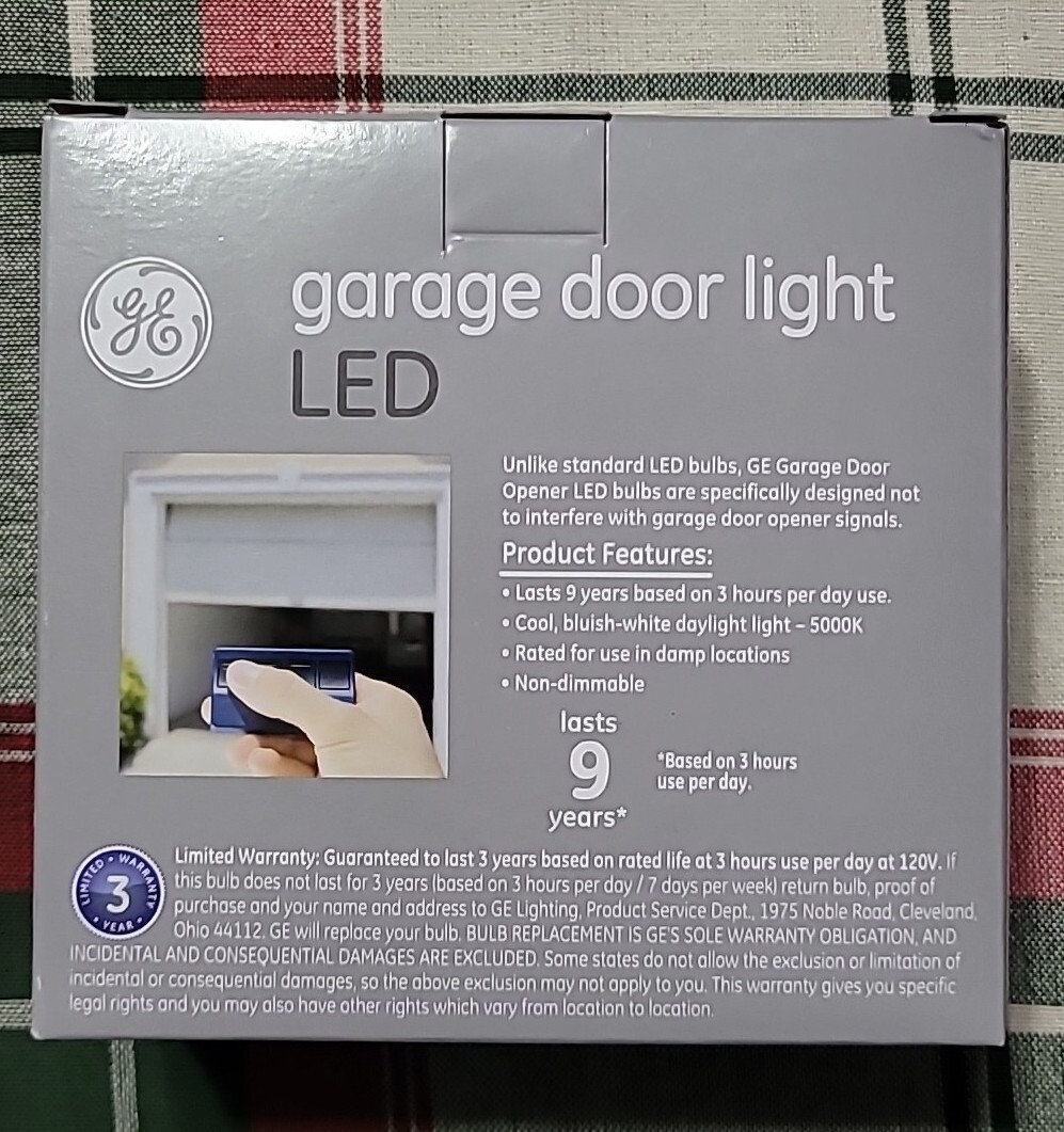 GE Garage Door Light LED 100 watt A19 E26 Base (daylight) 2 Pack eBay