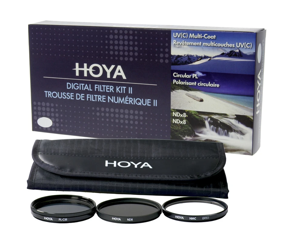 Genuine HOYA Digital Filter Kit II 46mm, UV, ND8, CPL, CIR-PL, polarizer, NEW - Image 2 of 2
