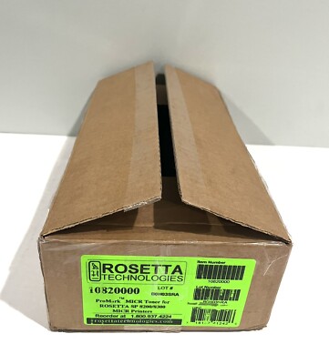 Rosetta 10820000 MICR Black Toner 1 Box 2 Cartridges For SP8200/8300 Open Box