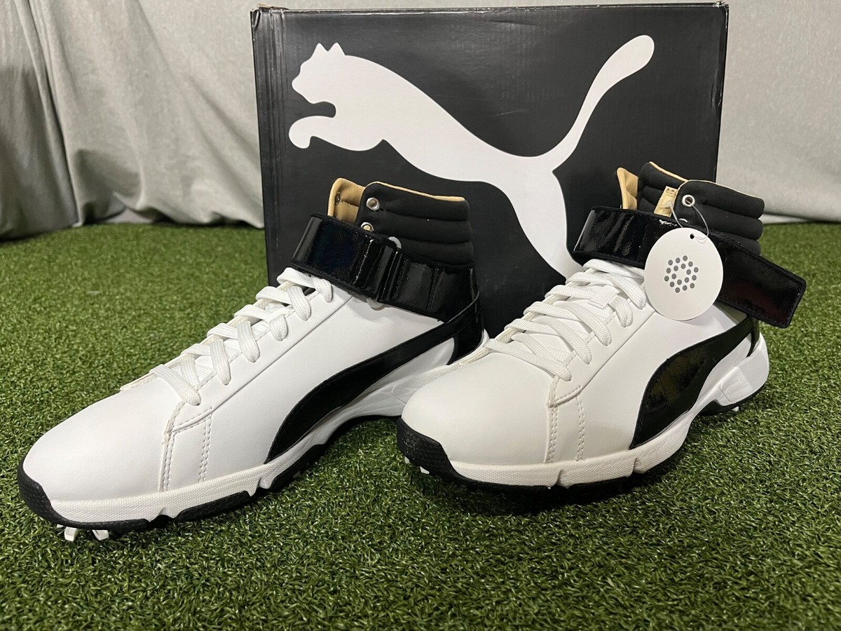 Brand new Youth Junior White Black size 6C Puma Ignite High Top Golf Shoes