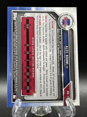 2019 Bowman Draft Alec Bohm Rookie Card R31019 | eBay