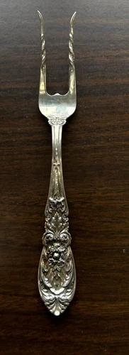 International Richelieu Sterling .925 Twisted Tine Baked Potato Fork 7.5 "