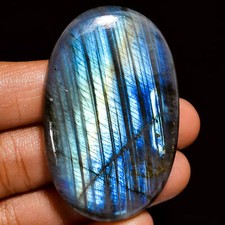 Natural Labradorite Oval Shape Cabochon Loose Gemstone 120 Ct 53X34X7 mm EE37269