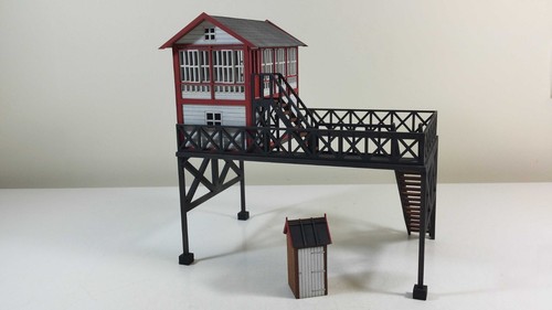 O Gauge Overtrack Signal Box Kit with Khazi. Covers Pre-grouping to BR Period - Picture 4 of 10