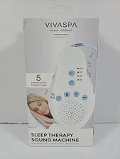 Vivaspa Sleep Therapy Sound Machine 5 Soothing Sounds With Timer