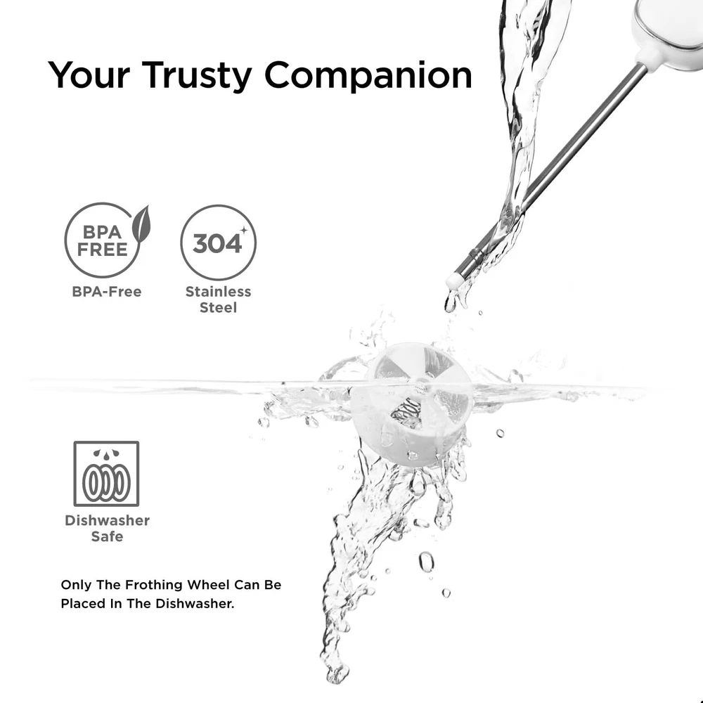 Milk Frother Handheld - Mini Drink Mixer & Cold Foam Maker, Frother Wand for ...