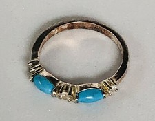 Southwestern Style 925 Sterling Silver Ring Band, Size 6