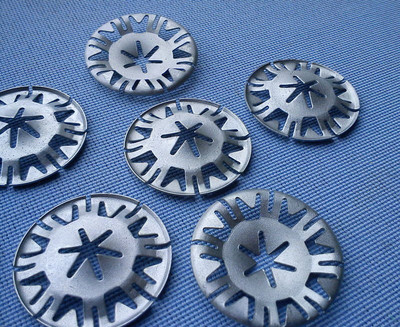 18x Metal Clamp Washers Fixing Clip Washers 30mm Silver 284