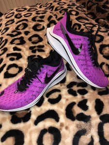 bright purple sneakers