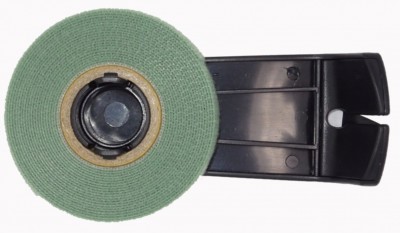 Panther Tape Fast Fix Abroller | Inkl. 3m Klettband 15mm Schwarz | Mit Schneidmesser