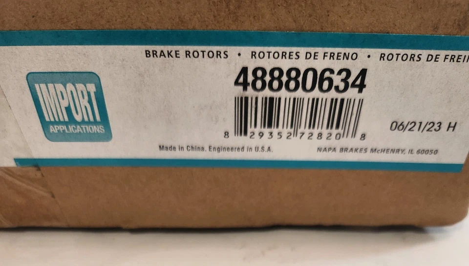 NAPA - 48880634 - Rotor de freno premium - se adapta a Subaru Legacy y Outback 2010-14 Foto 2 de 2