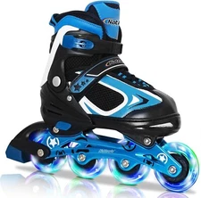 Adjustable Inline Skates for Kids Boys and Girls with Light up Wheels
