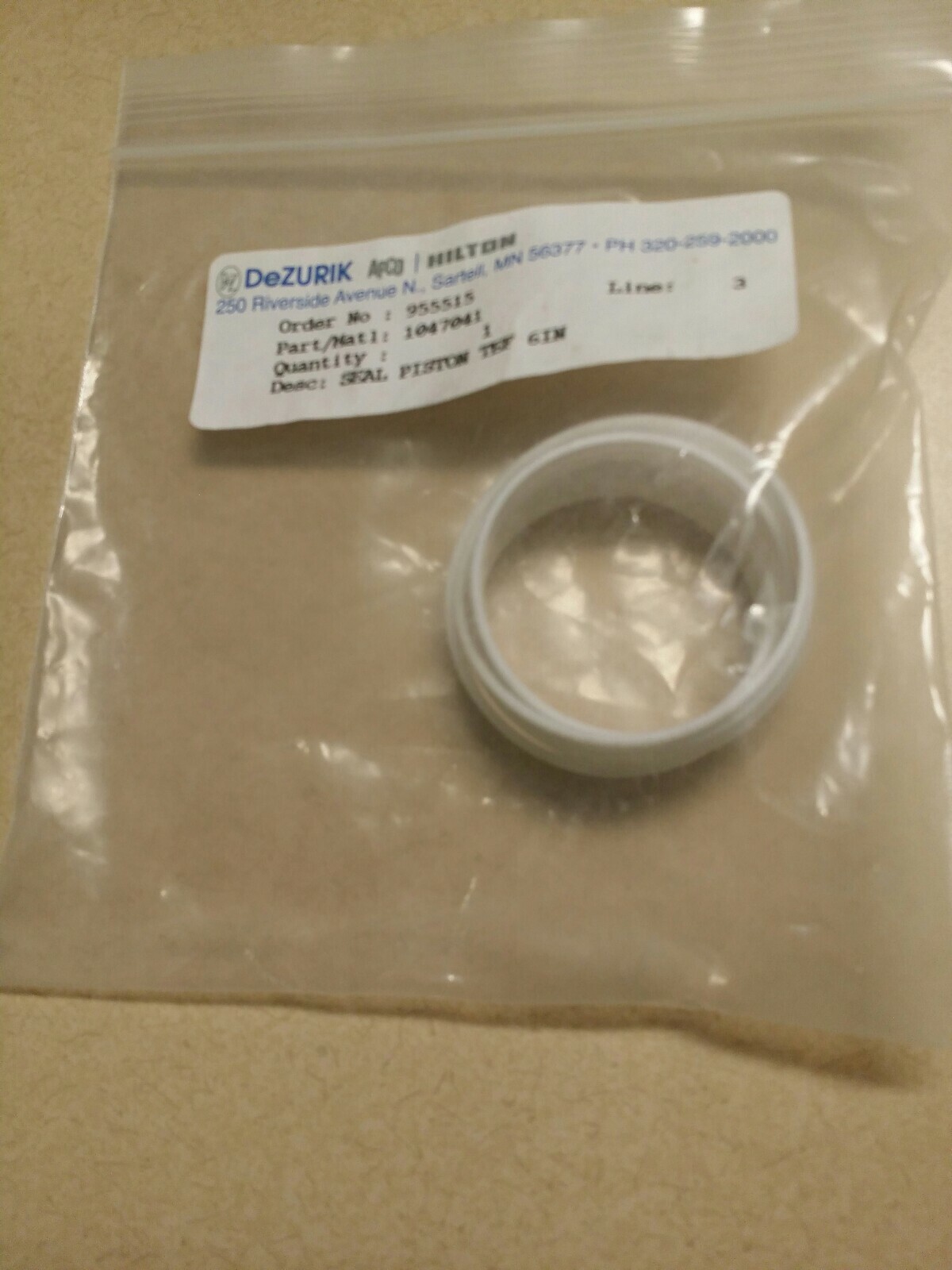 DeZurik Repair Kit Seal bearing sleeve, o-ring 1013832,1047041 