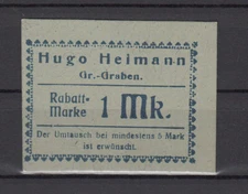 Large Trench - Hugo Heimann - 1 Mark - Tieste 2540-05.05