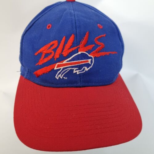 VTG 90's Team NFL AJD Signature Script Buffalo Bills Snapback Cap Hat Graffiti - Picture 2 of 8