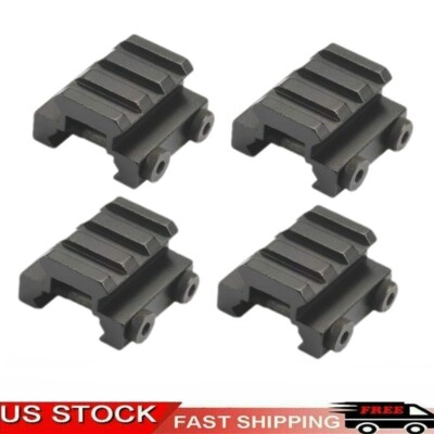 Flat TOP Half 1/2'' 3-Slot Mini Riser Sight Scope Mount for 20mm Picatinny Rail