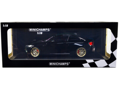 Minichamps BMW M2 CS Black Metallic Gold Wheels 2020 1/18
