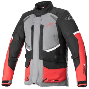 Alpinestars Andes V3 Drystar Motorcycle Jacket Dark Grey Black Bright Red