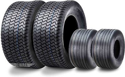 4 WANDA Zero-Turn Lawn Mower Turf Tires 13x6.50-6 & 24x12-12 /4PR -13081/13051