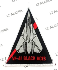 US NAVY F-14 FIGHTER SQ VF-41 BLACK ACES TOMCAT TRIANGLE PATCH N11