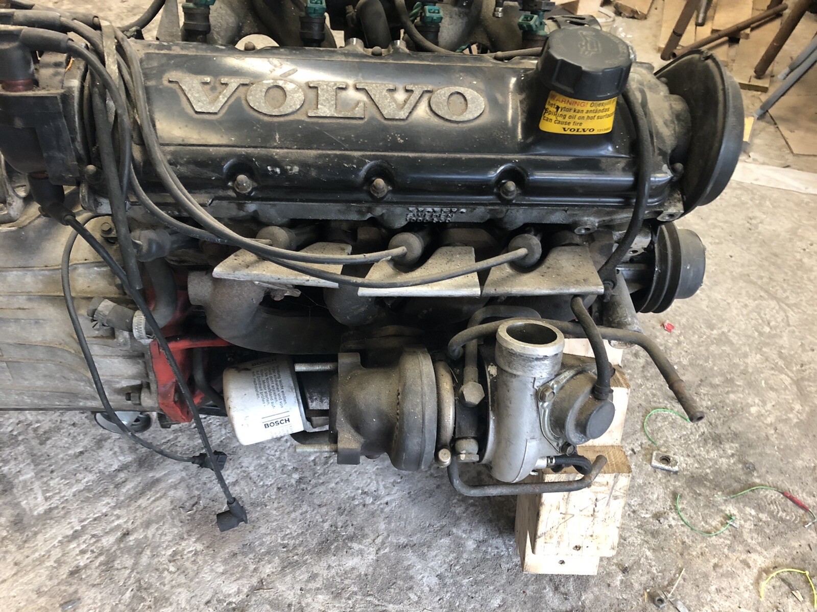 Volvo 940 Turbo Engine B230 Manual M90 Gearbox loom Complete Red Block