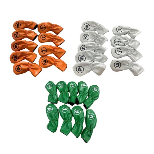 Housse De Tête Magnétique XXIO Pour Fer De Golf - Lot 9 Pièces 4-P, A, S - Blanc Et Bleu - Neuf