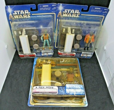 2002 SAGA Exclusive Cantina Set Complete- Greedo, Momaw Nadon Ponda Baba SetOf 3