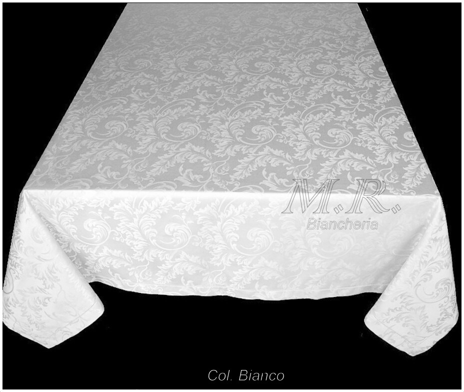 6 Tovaglioli In Cotone ZOLLNER 50x50cm - Bianchi, Damasco, Per Eventi Eleganti - Foto 2