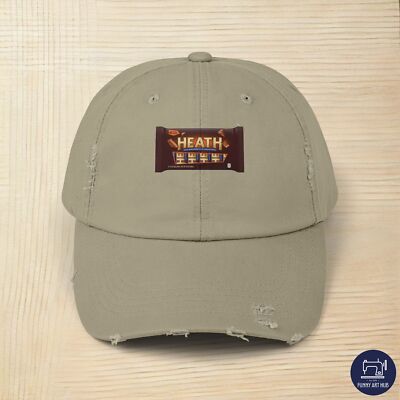Heath Bar Logo Unisex Distressed Cap