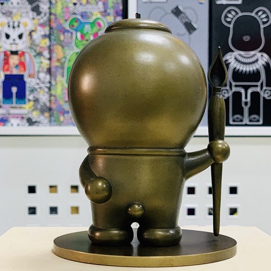 ドラえもん GANSO DORAEMON Bronze Sculpture 新品 ドラえもん GANSO DORAEMON Bronze Sculpture 彫刻/オブジェ