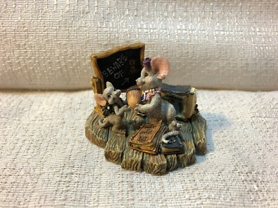 Boyds Critter & Co Squeaks Miss Stilton Rhodes Teachers Pet Mouse Figurine 36651