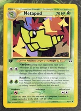 1st Edition Metapod 42/75 - Neo Discovery - Near Mint