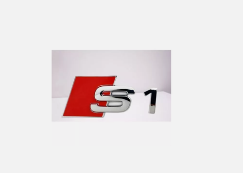 For Audi S1 Rear Emblem Boot Trunk Badge Sticker Chrome Silver FOR AUDI S1