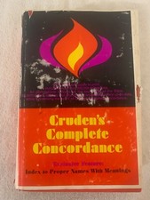 Cruden’s Complete Concordance 1976 Zondervan Publishing HCDJ