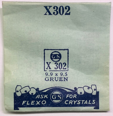 Original NOS G-S ''X'' Wristwatch Crystals -Variations 302 - 893 Available!