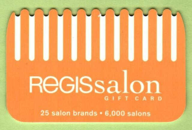 REGIS SALON Orange Comb 2007 Die-Cut Gift Card ( $0 )
