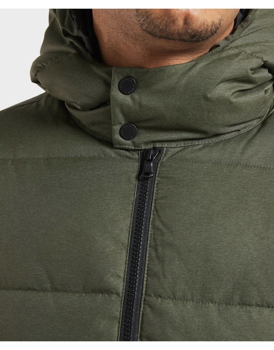 BNWT Original Penguin Quilted Puffer Jacket Khaki Green XL