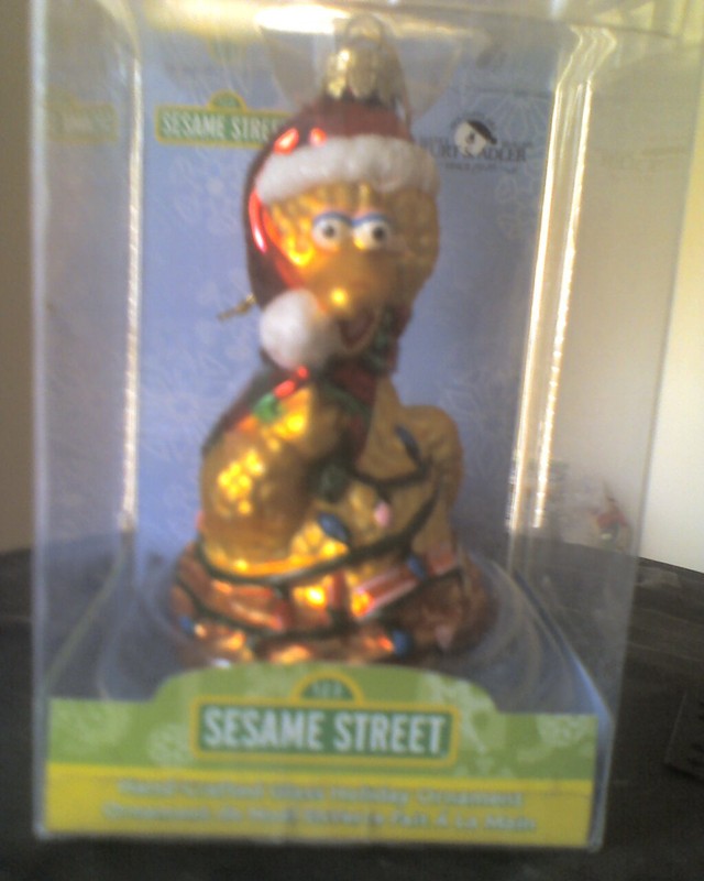 Big Bird Sesame Street Kurt Adler Christmas Ornament 2004 mint in mint box