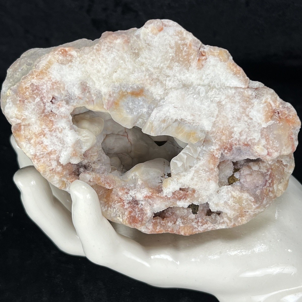 4-1/2” Natural Pink Botryoidal Chalcedony Crystal Agate Rough