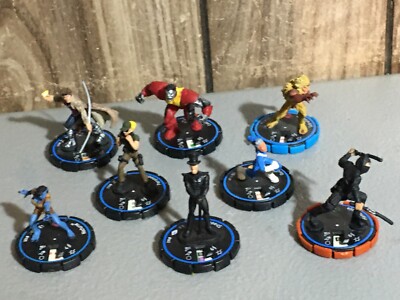 A20925 HEROCLIX WIZKIDS UNCOMMON 8 PK NO CARDS COLOSSUS GAMBIT SABRETOOTH