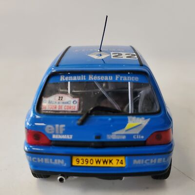 Miniature Renault Clio 38 Tour De Corse N22 - 1/43 Avec Boîte