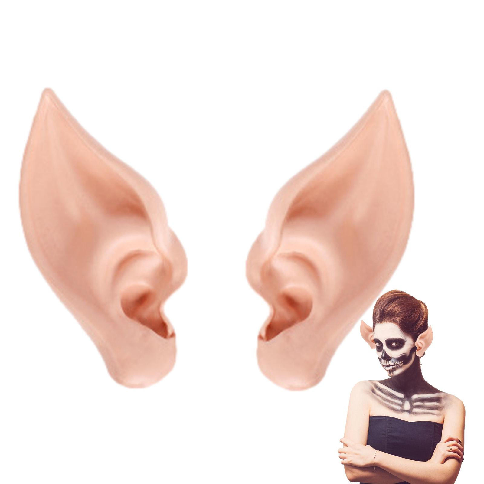 Elf Ears Halloween Latex Fairy Ears Cosplay Costume Ears Party Prom Decoration