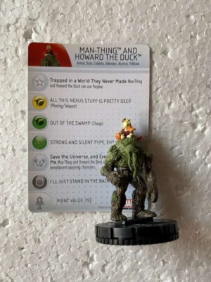 Heroclix Marvel Spiderman Man-Thing and Howard the Duck Legacy-Figur 047 SR