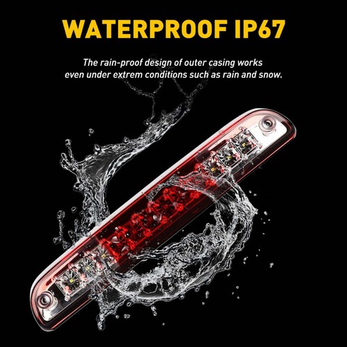 Tercera luz de freno roja/humada LED de carga para 99-16 Ford F250 F350 Super Duty - Imagen 4 de 12