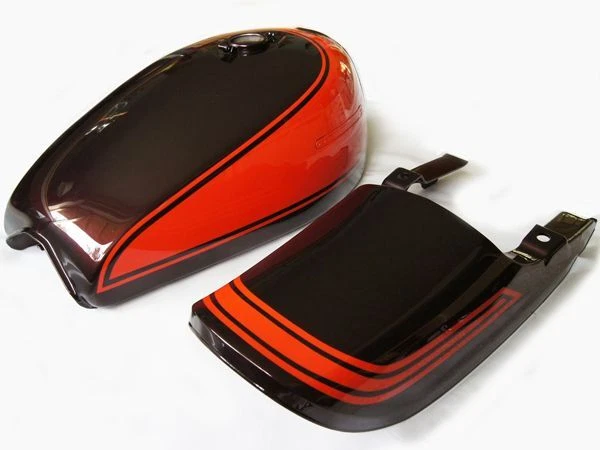 1973 kawasaki z1 Painted Body Kit gas tank tail cowl side covers fuel petrol cap - Image 2 of 4