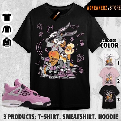 Shirt To Match Jordan 4 Orchid Sneaker Matching Tee Bunny Lover Slap
