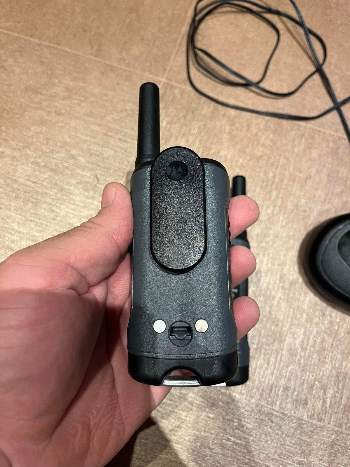 2x Motorola Walkie Talkie + charging docking station eBay