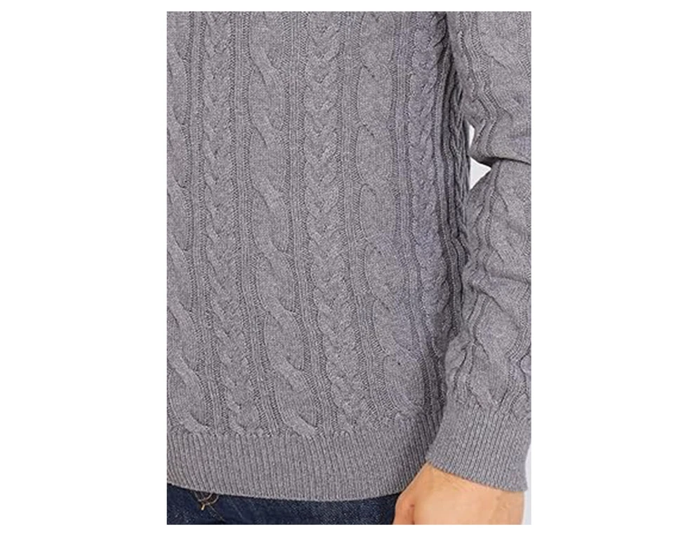 Jack Stuart Men’s Half-Zip Grey Knit Weave Jumper 100% Cotton Size Small - Image 3 of 4