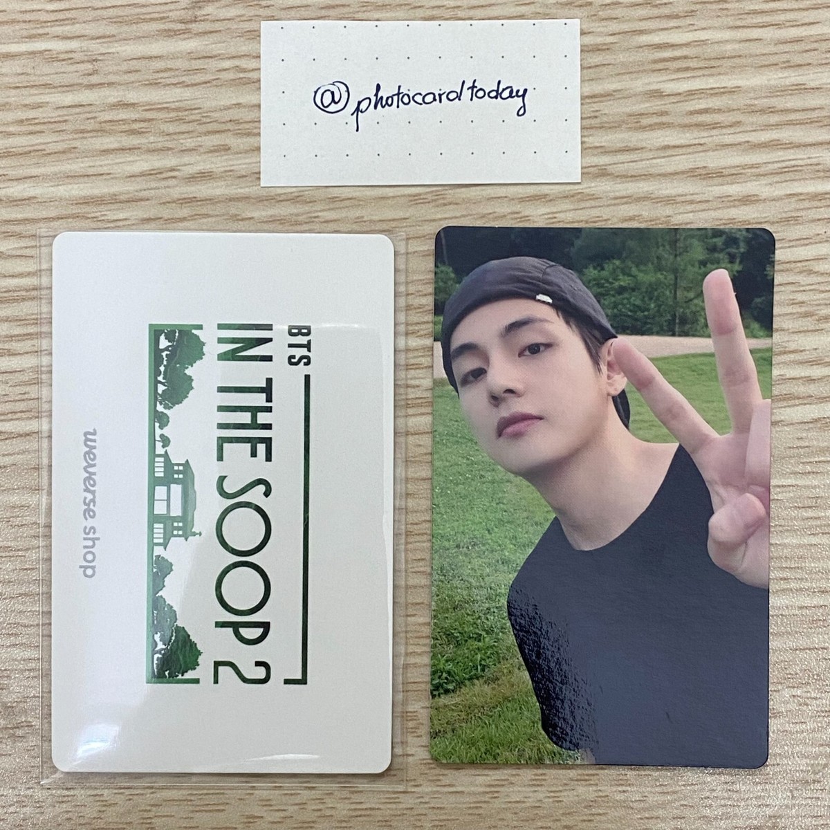 BTS SOWOOZOO 2021 V-Taehyung Mini Photocard, photocard album