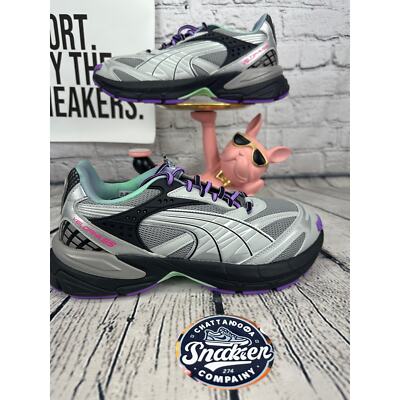 Reebok Velophasis Sprint2K Running Shoes Mens 9.5 Stormy Slate Gray Purple
